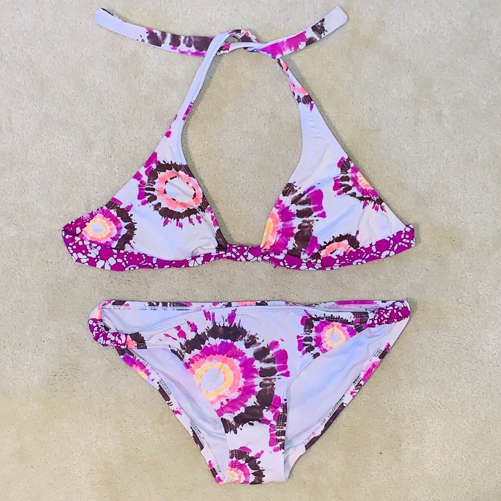 Tie-Die Multi-Color Lightly Padded Bikini